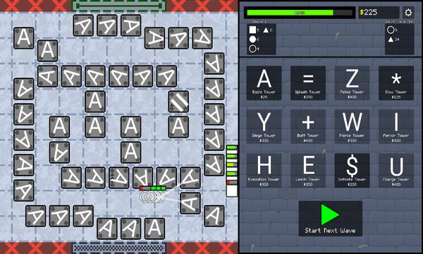 ASCII Tower Defense Screenshot 3, Full Version, PC Game, Download Free