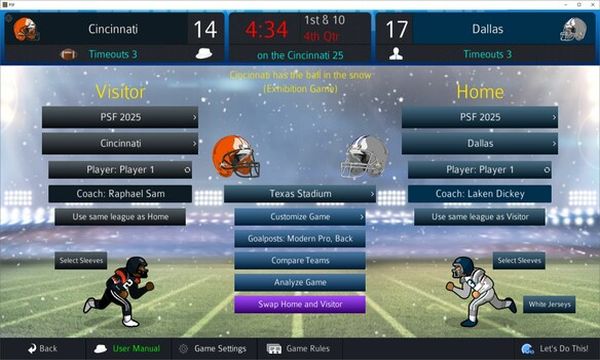 Pro Strategy Football 2025 Screenshot 1, Full Version, PC Game, Download Free